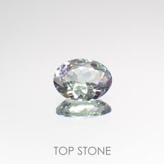バイカラータンザナイト(宝石名バイカラー・ゾイサイト) タンザニア産 1.09ct 識別済[210812643]7.8×5.9mm前後