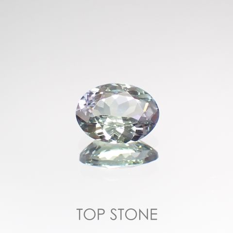 バイカラータンザナイト(宝石名バイカラー・ゾイサイト) タンザニア産 1.09ct 識別済[210812643]7.8×5.9mm前後