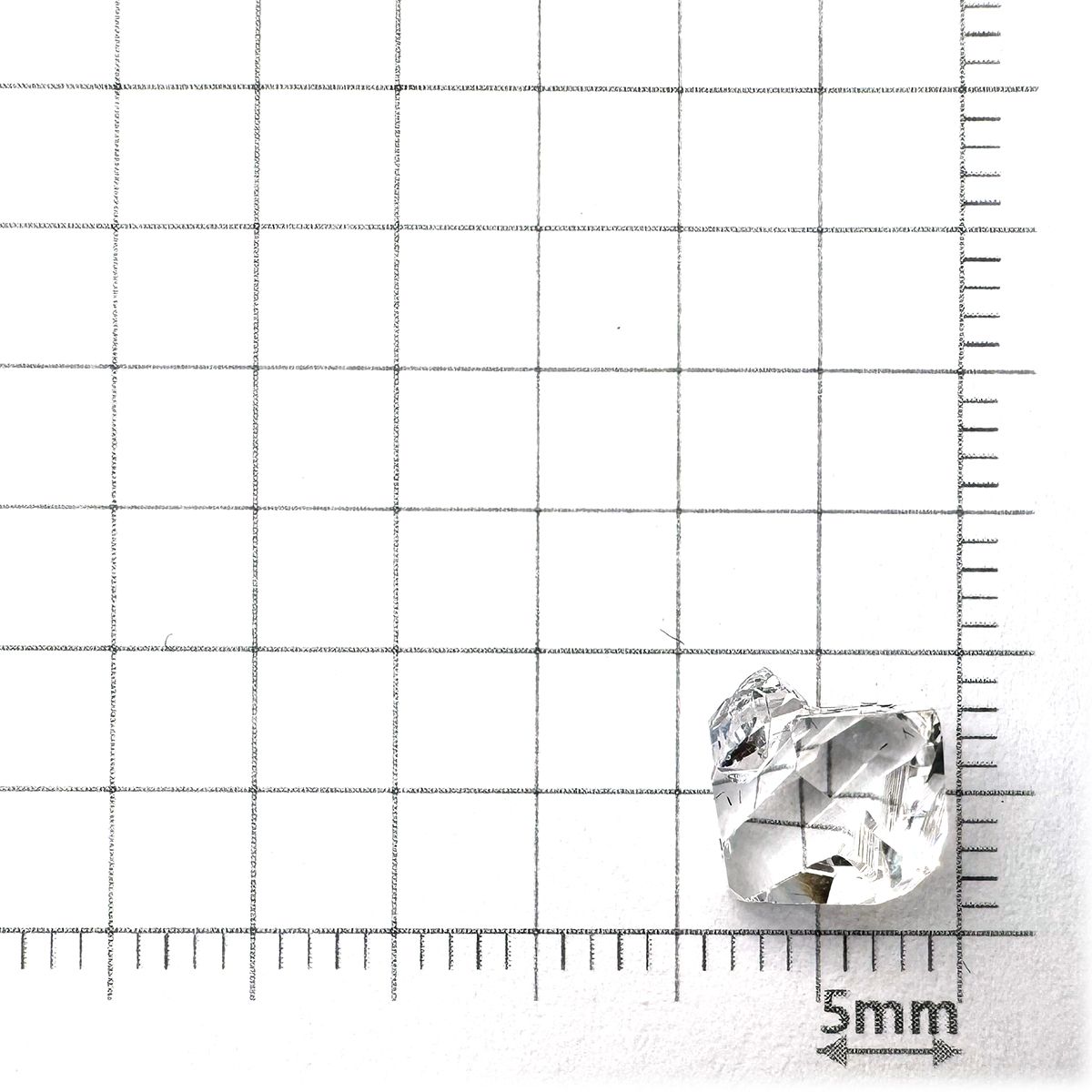 ハーキマーダイヤモンド 原石 アメリカ・ニューヨーク州産 2.53ct[240125362]10x8.6mm前後