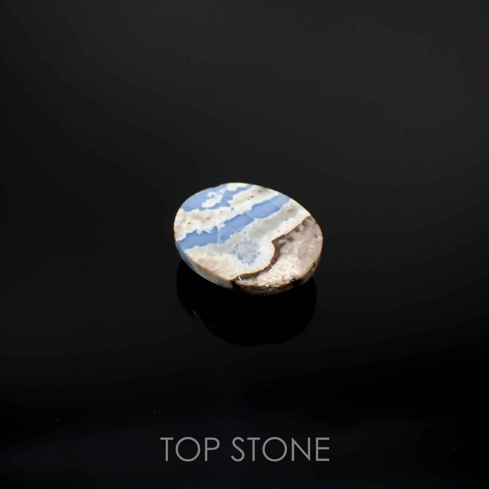 マトリックスブルーオパール アメリカ・オレゴン州産 3.52ct[220917809]12.1x10.3mm前後