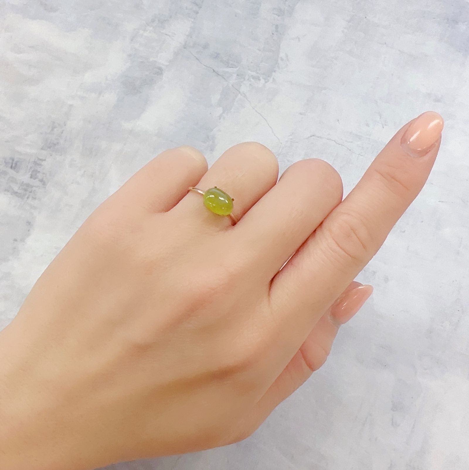 グリーンオパール ブラジル・アマゾン産 1.35ct[230120066]9x7mm前後