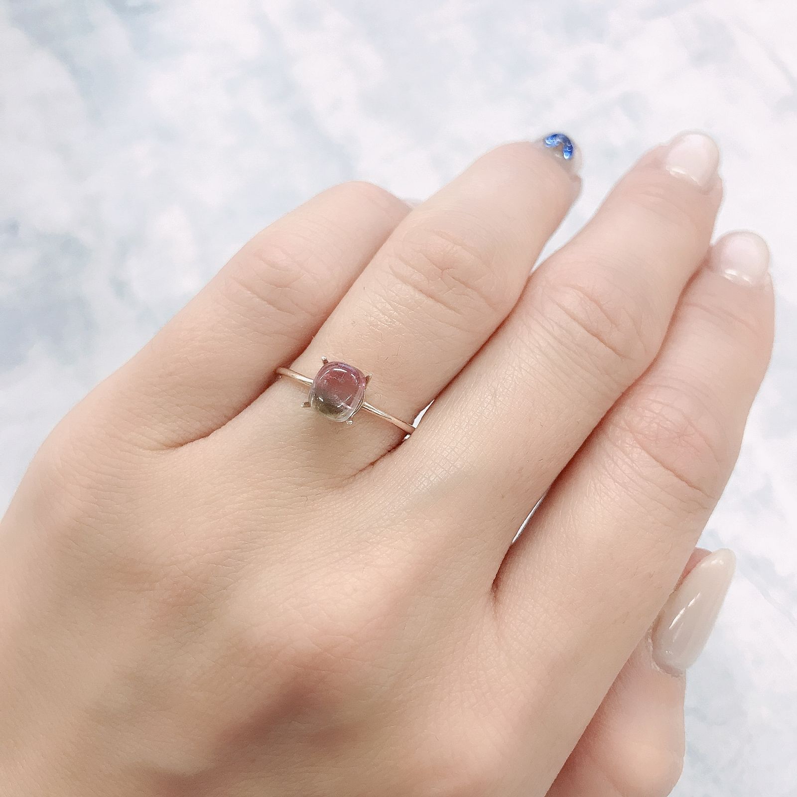 バイカラートルマリン ブラジル産 1.00ct[220415684]6.2x5.3mm前後