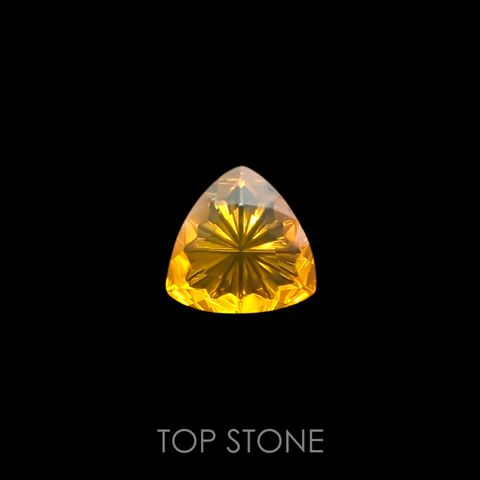 ◇甲州貴石切子Plus Three◇ファイヤーオパール カード付き(宝石名ファイヤー・オパール)メキシコ産 1.25ct 識別済[220114598]8.5x8.6mm前後