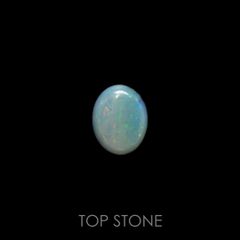 ブラックオパール(宝石名ブラック・オパール) オーストラリア産 1.574ct ソ付(彩珠)[210611317]10×8mm前後