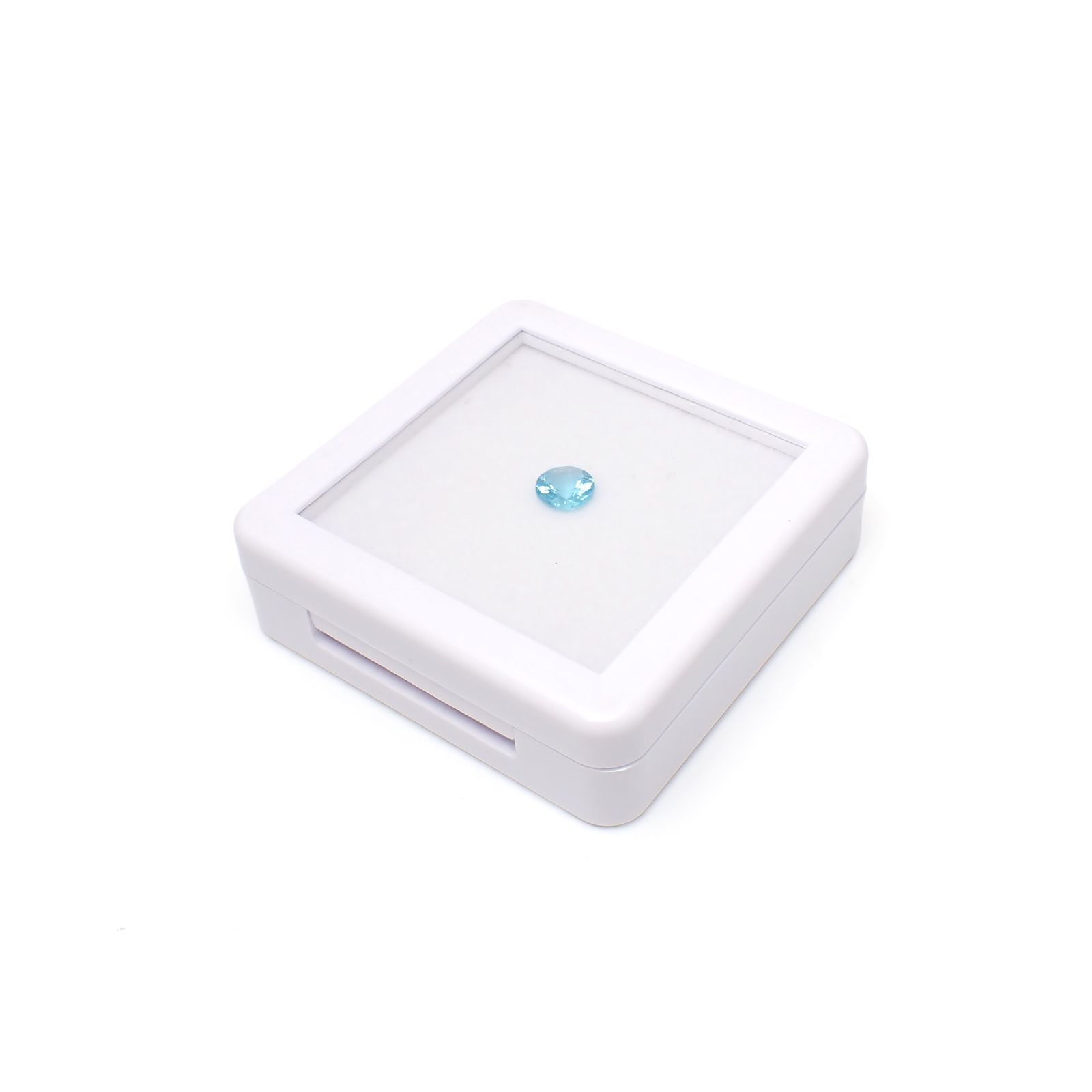 ロック付き プラスチックルースケース スクエア型◇白 -5個セット- 55×55mm前後