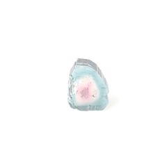 ウォーターメロントルマリン 原石スライス アフガニスタン産 1.43ct [250430218]7x6mm前後