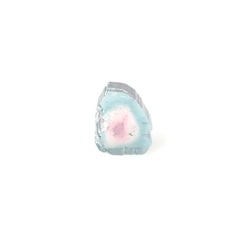 ウォーターメロントルマリン 原石スライス アフガニスタン産 1.43ct [250430218]7x6mm前後
