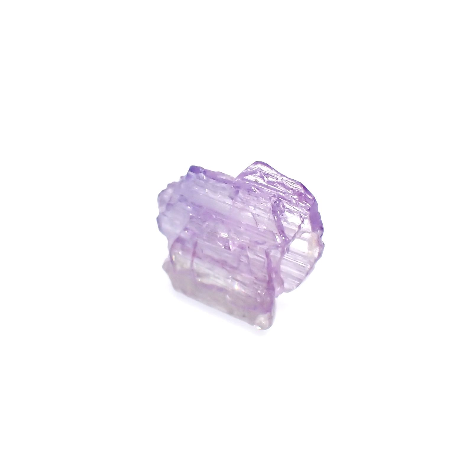 パープルゾイサイト 原石(宝石名ゾイサイト)タンザニア産 5.00ct 識別済[230622316]13.5x11.3mm前後