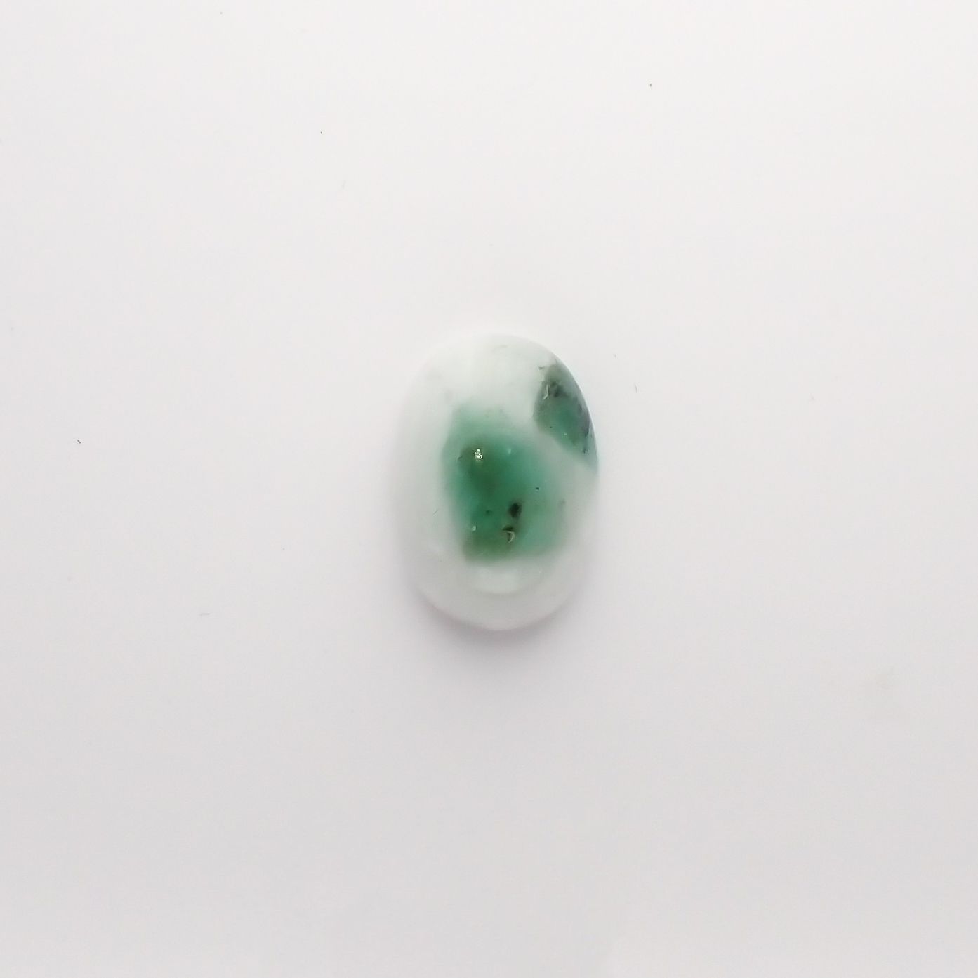 マトリックスエメラルド(エメラルドインクォーツ/フェルドスパー) ブラジル産 4.10ct[210812262]12.8×8.9mm前後