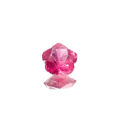 ◇カスタム・フラワーカット◇ファンシーカラーサファイア スリランカ/マダガスカル産 0.38ct[240929074]4.6x4.6mm前後