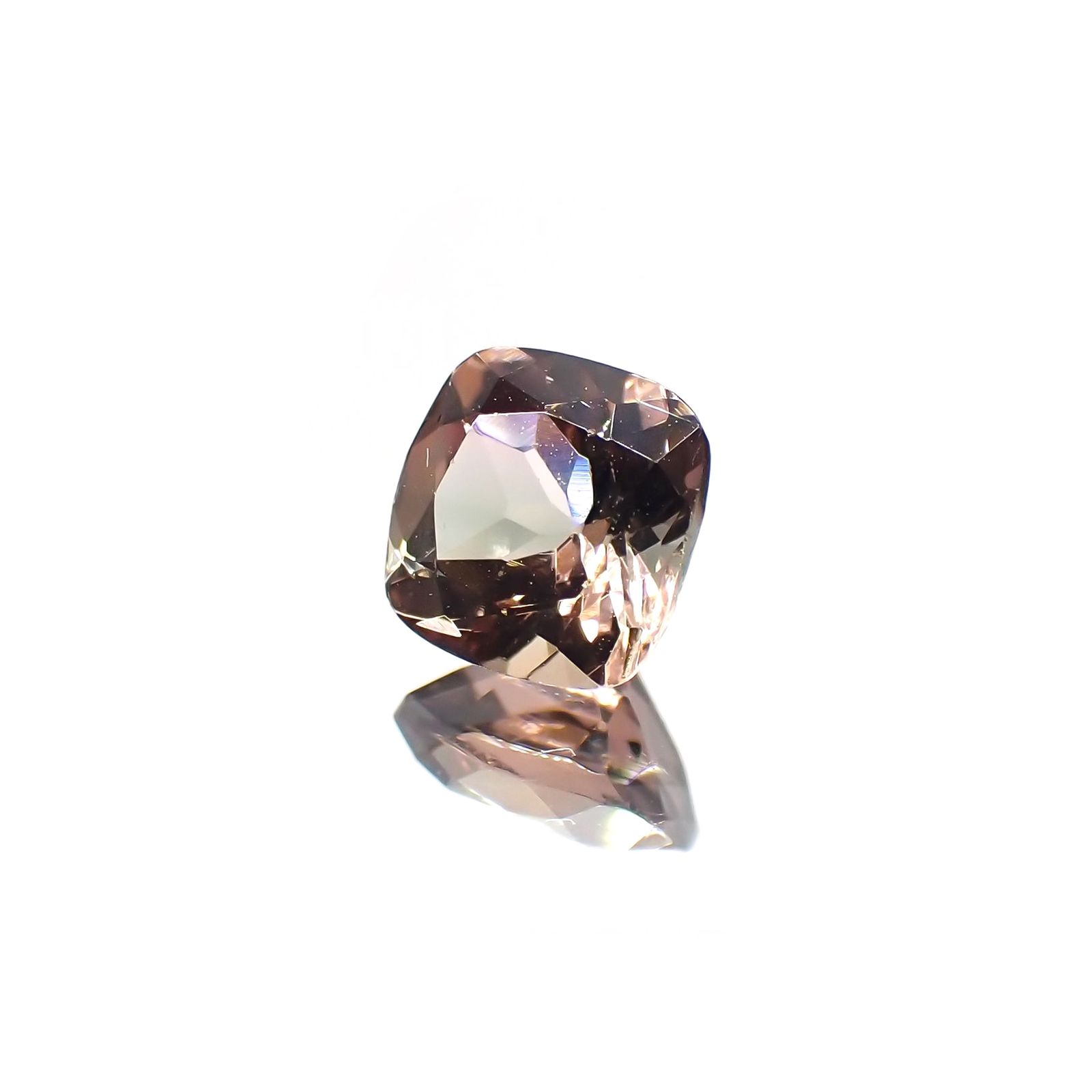 バイカラートルマリン(宝石名バイカラー・トルマリン) コンゴ民主共和国産 1.281ct ソ付(彩珠)[211013609]6.5×6.5mm前後