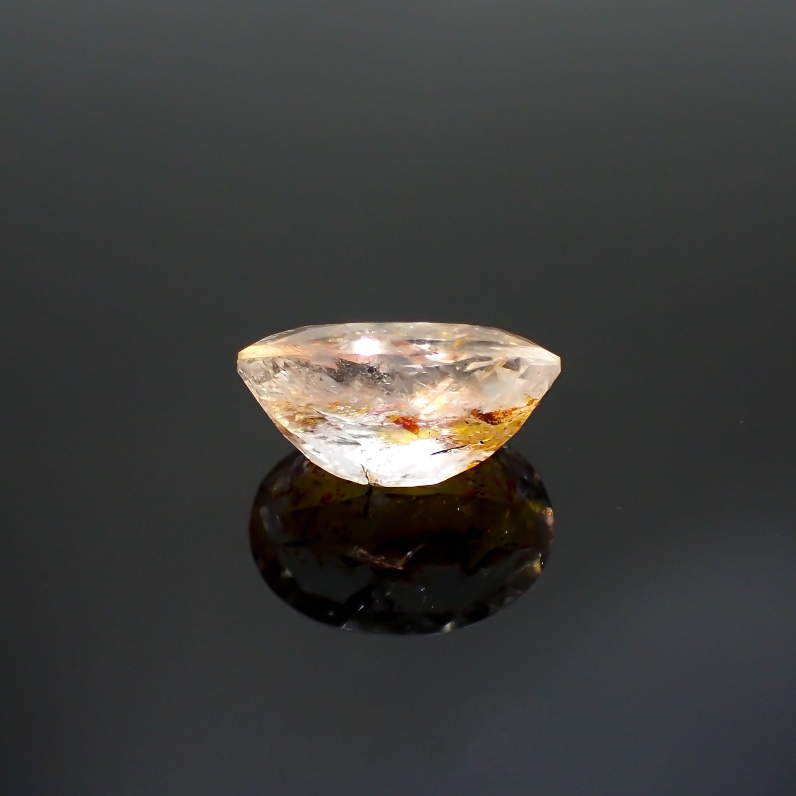 オーロラクォーツ ブラジル・ミナスジェライス産 7.12ct[220114358]15x11.1mm前後