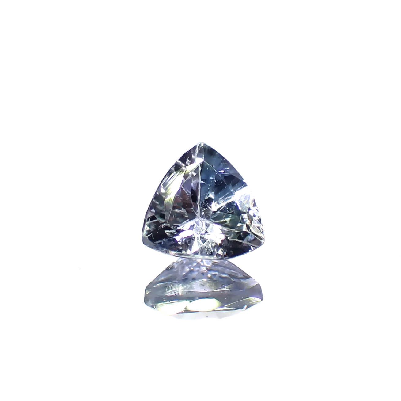 バイカラータンザナイト(宝石名ゾイサイト)タンザニア産 0.44ct 識別済[240828606]5x5.1mm前後