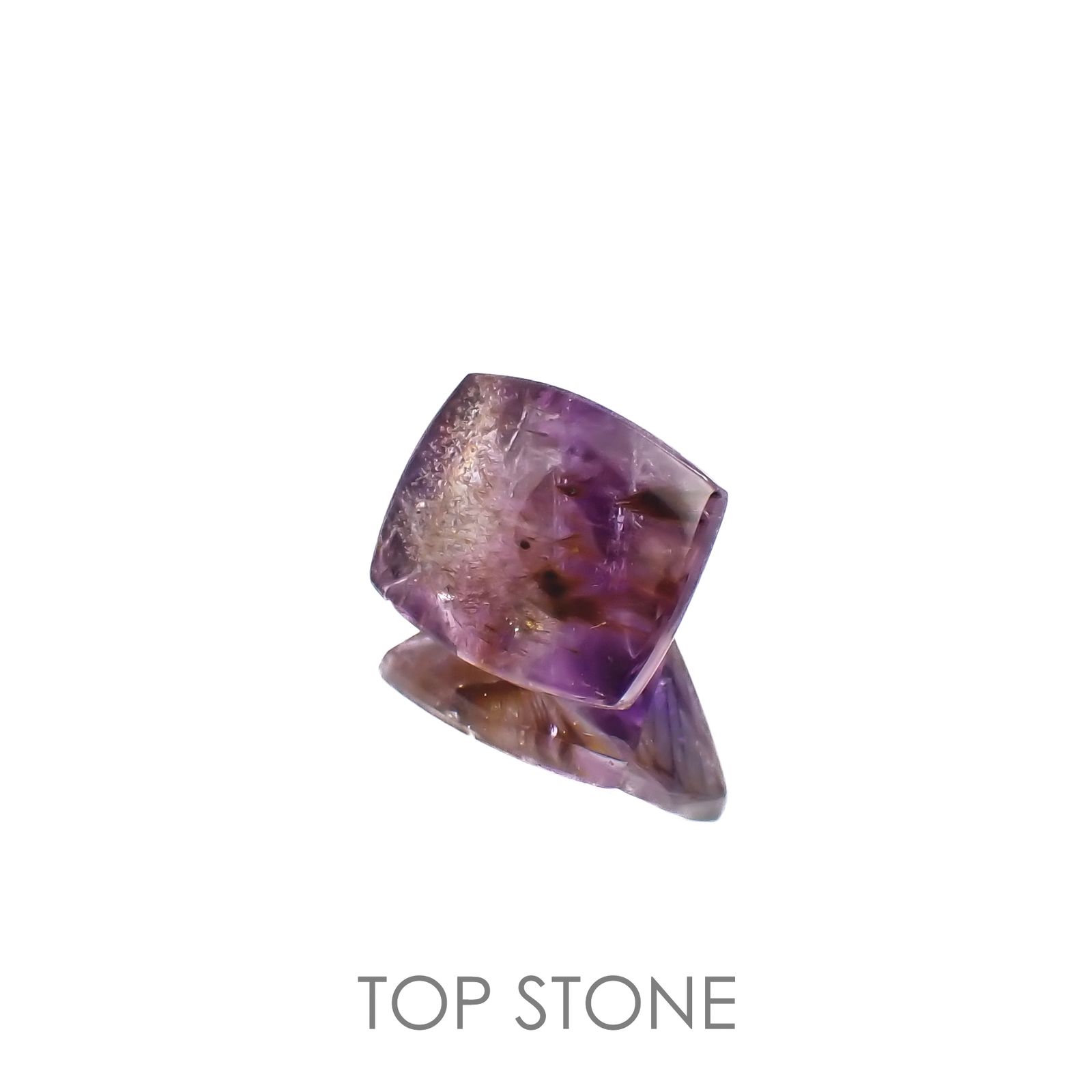 ゲーサイトインアメジスト ブラジル産 6.67ct[220917937]12.9x10.6mm前後