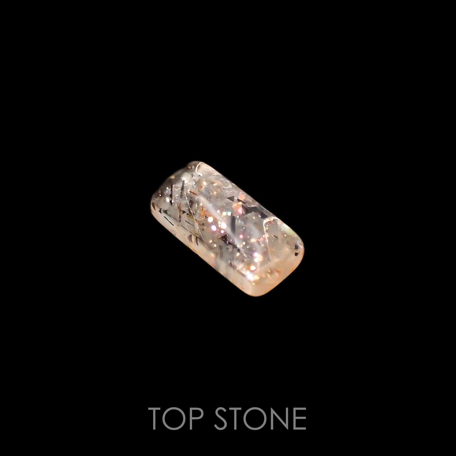 レインボーラティスサンストーン オーストラリア産 1.27ct[230220759]10.6x5.1mm前後