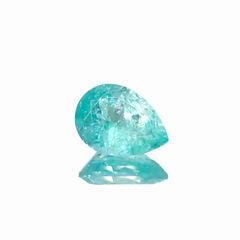 パライバトルマリン(宝石名トルマリン/別名パライバ・トルマリン)ブラジル・キントス鉱山産 0.850ct ソ付(宝貴協)[221018742]7.6x5.5mm前後