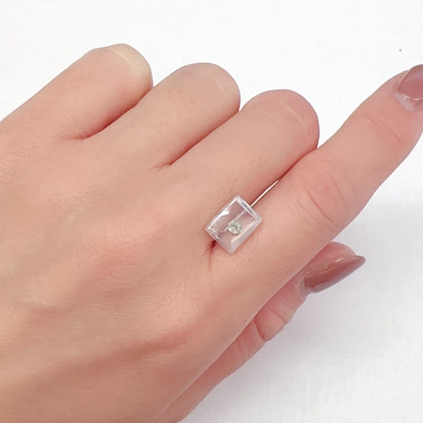 パイライトインクォーツ ブラジル産 3.33ct[240225910]10.2x7.8mm前後