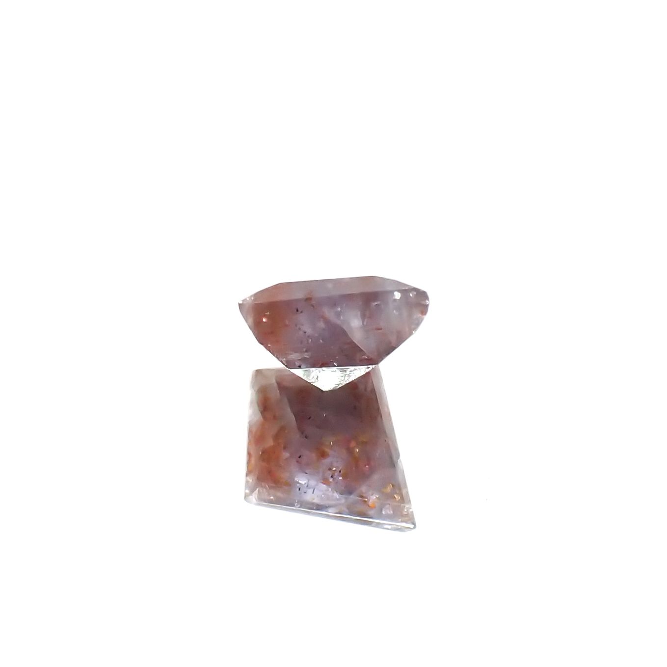 ◇カスタムカット◇ブラッドショットアイオライト インド産 1.35ct[240125389]9.5x7.7mm前後