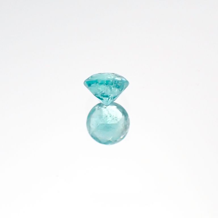 パライバトルマリン(宝石名トルマリン/別名パライバ・トルマリン) ブラジル・パライバ州バターリャ鉱山産 0.072ct 識別済[20096273]2.4×2.4mm前後