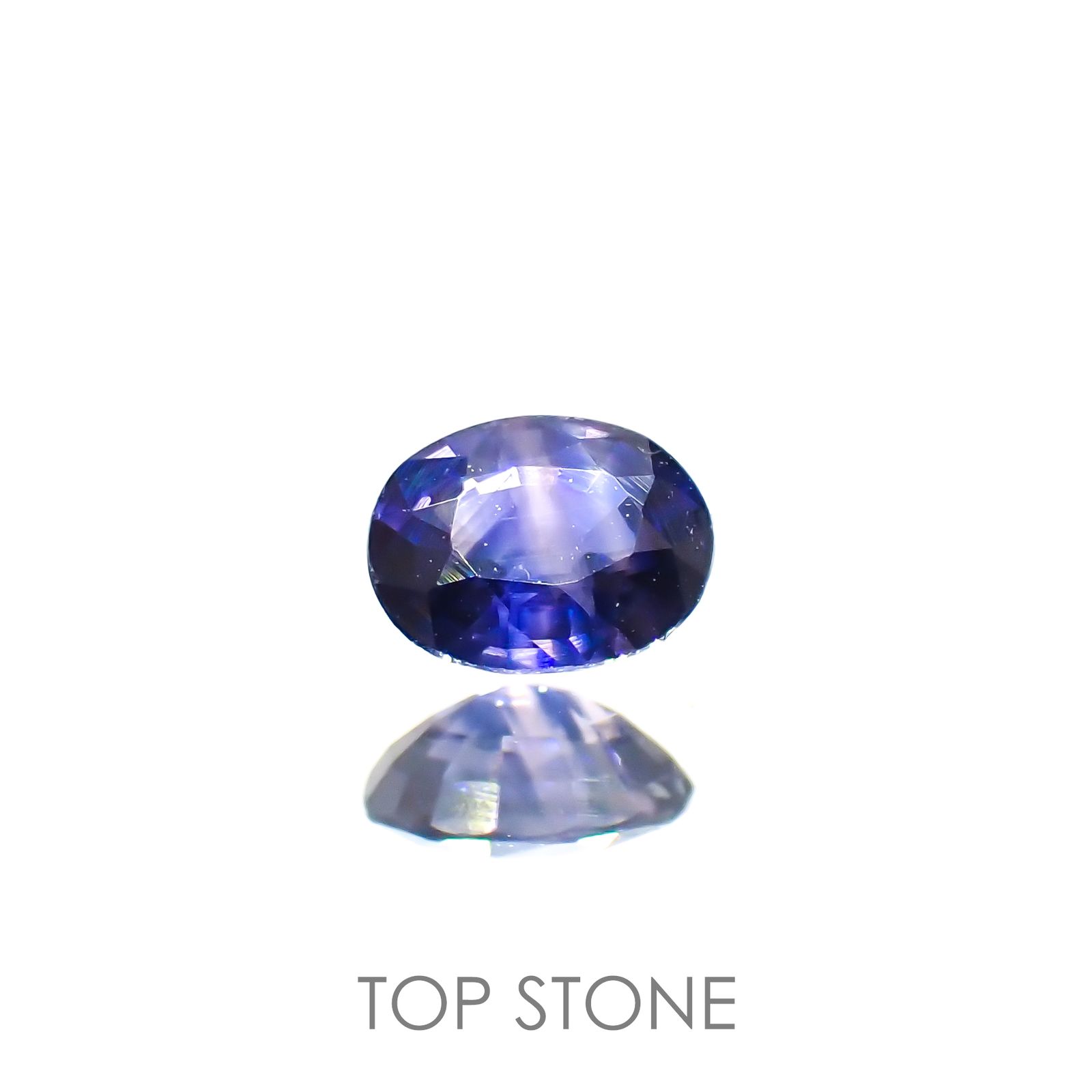バイカラーサファイア(宝石名サファイア)タンザニア産 0.30ct 識別済[220616191]4.3x3.3mm前後