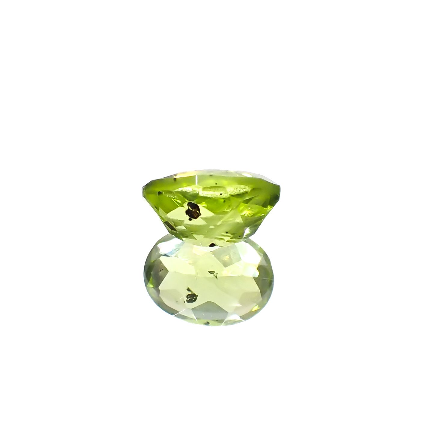 ブラックリリーパッドペリドット アメリカ・アリゾナ州産 1.58ct [231224613]8x6.1mm前後