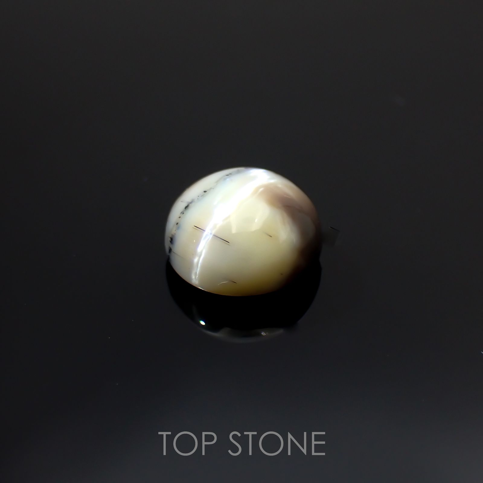 オパールキャッツアイ ブラジル・バイーア州産 2.74ct[220917846]9.8x9.7mm前後