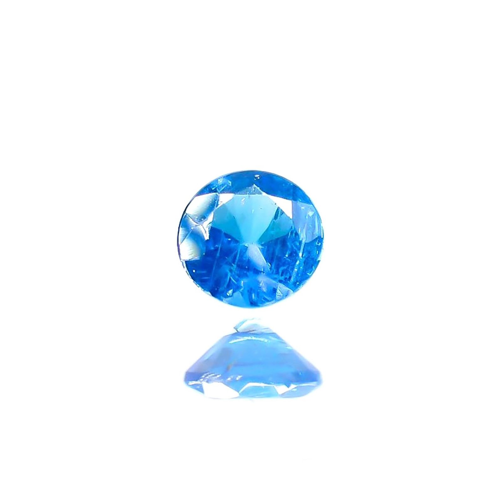 ネオンブルーアパタイト(宝石名アパタイト) ブラジル産 識別済 0.093ct / 2.8x2.8mm前後 [260612574]