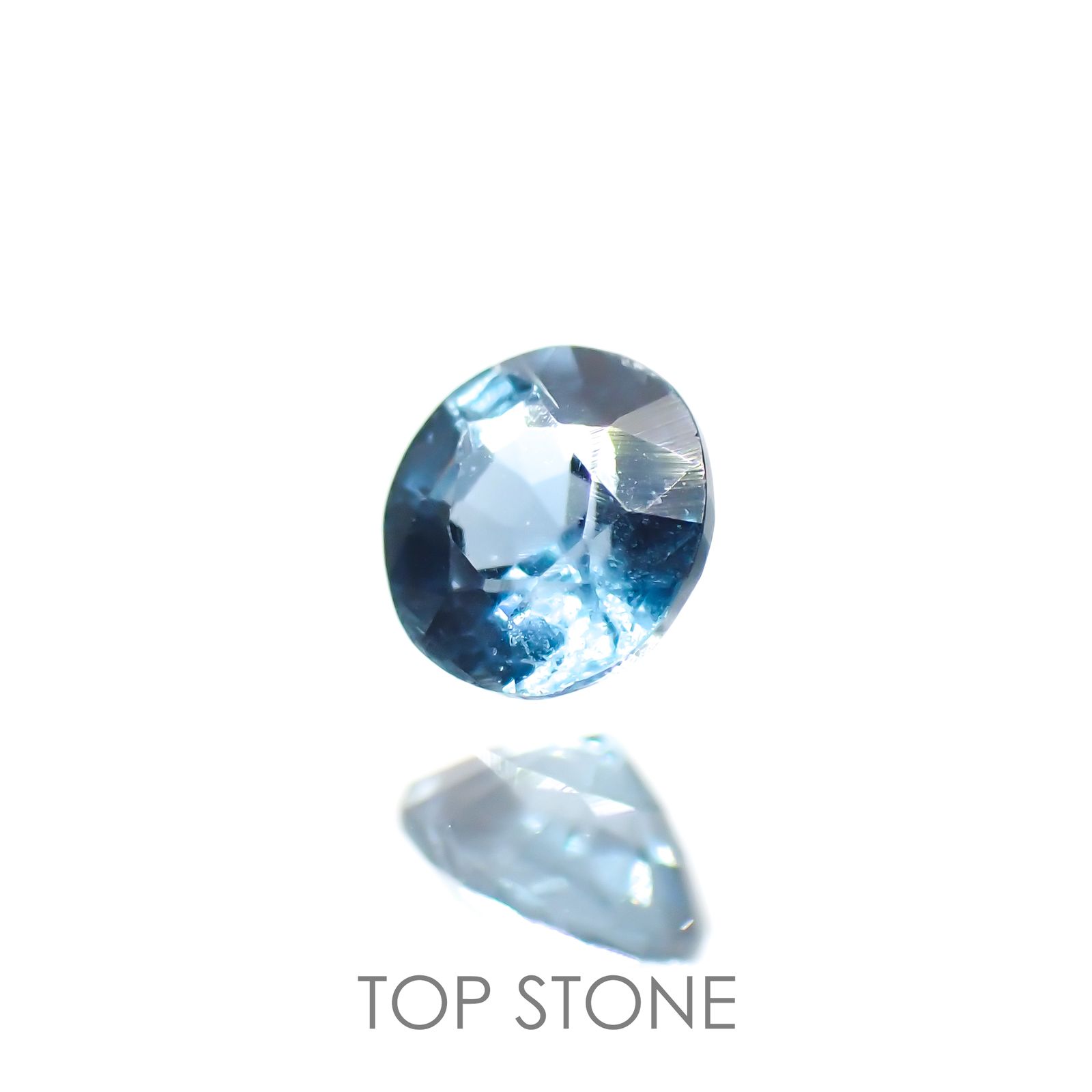 オーシャンブルーカイヤナイト(宝石名カイヤナイト) インド産 0.14ct 識別済[210812356]3.1×3.1mm前後