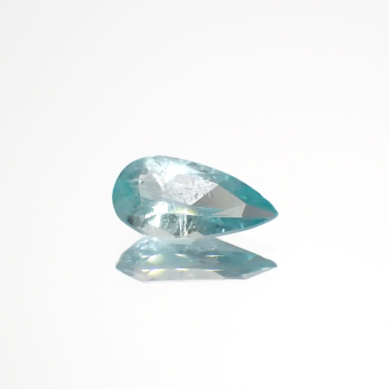ユークレース(宝石名ブルー・ユークレース)コロンビア産 0.796ct ソ付(彩珠)[221018683]9.3x4.7mm前後