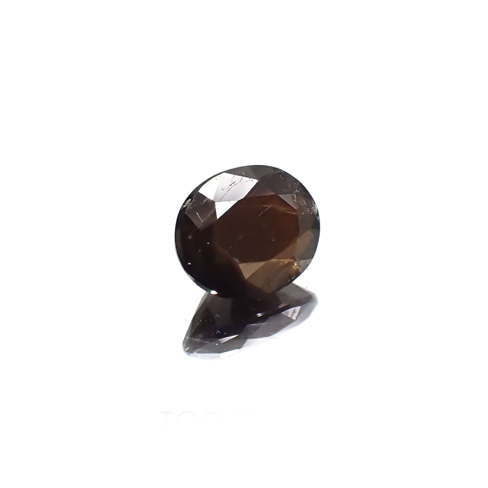 ゴールドシーンサファイア 非加熱(宝石名シーン・サファイア) ケニア産 ソ付(彩珠) 1.004ct / 6.3x5.2mm前後 [260812076]