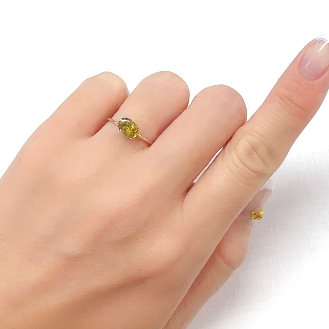 イエロージルコン スリランカ/カンボジア産 1.21ct[240728531]7.2x5mm前後