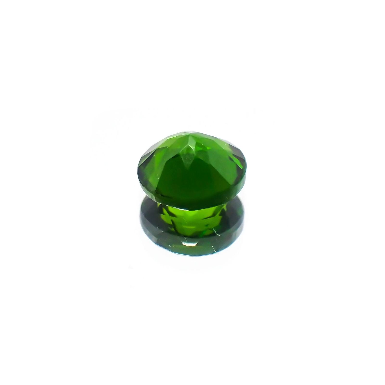 クロムダイオプサイド(宝石名クロム・ダイオプサイド)ロシア産 0.56ct 識別済[231124295]5.2x5.2mm前後
