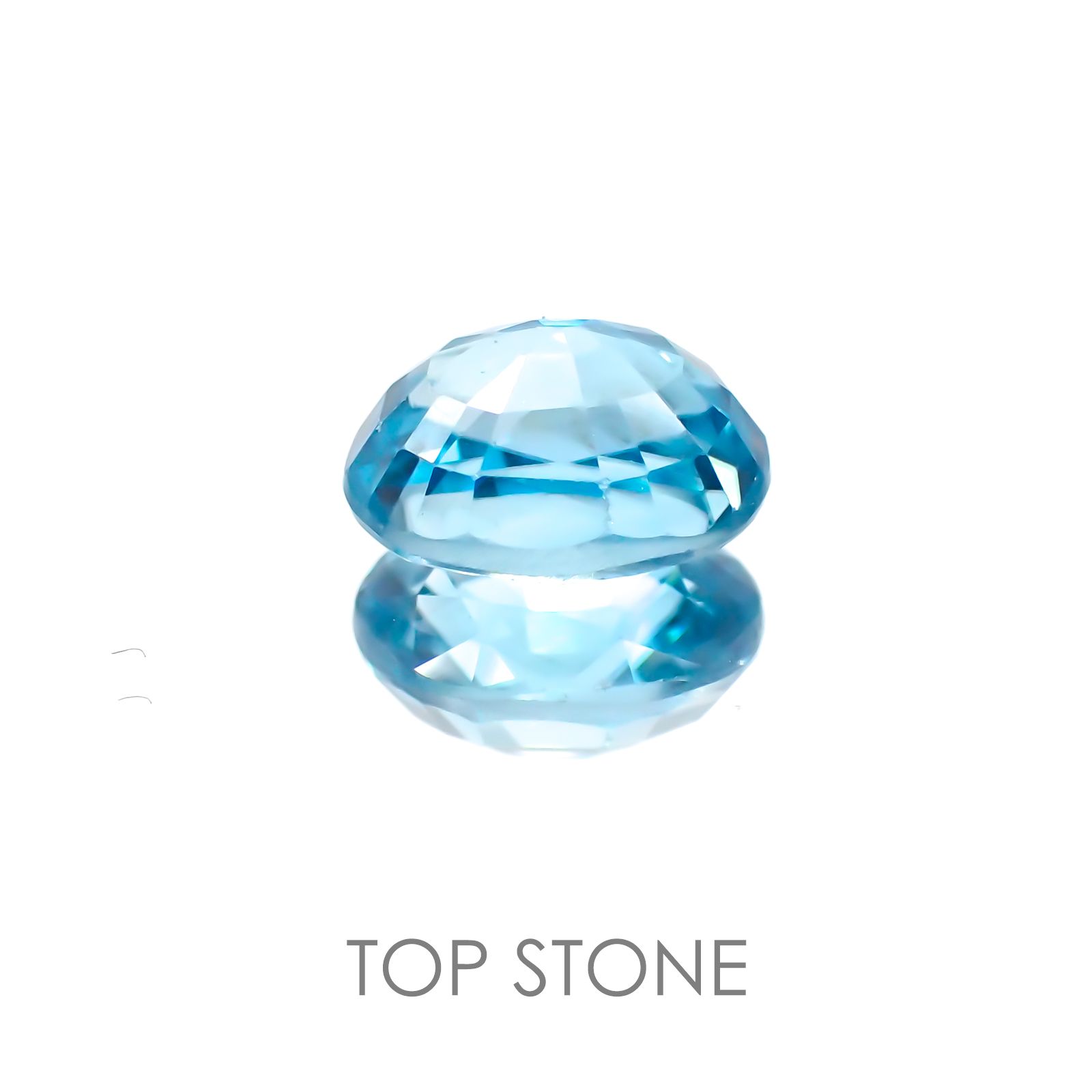 ブルージルコン カンボジア産 ルース 2.35ct[20117928]8×5.9mm前後