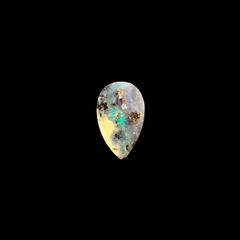 ボルダーオパール 原石磨き オーストラリア産 4.02ct[231225155]16.6x10.2mm前後