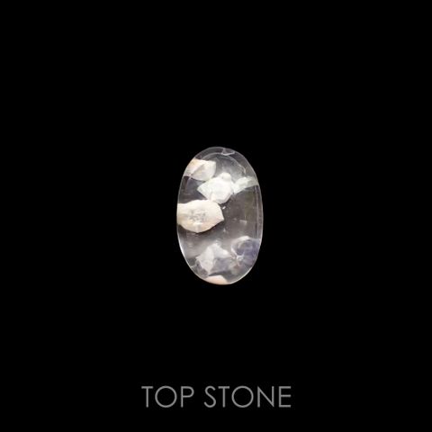 フローライトインクォーツ マダガスカル産 12.90ct[220415659]17.4x10.9mm前後