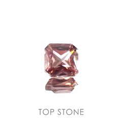 ピンクジルコン(宝石名ジルコン)スリランカ/カンボジア産 0.90ct 識別済[230320995]4.7x4.6mm前後