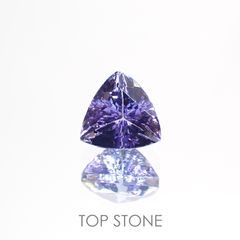 タンザナイト(宝石名タンザナイト) タンザニア産 0.852ct ソ付(彩珠)[20117453]5.6×5.7mm前後