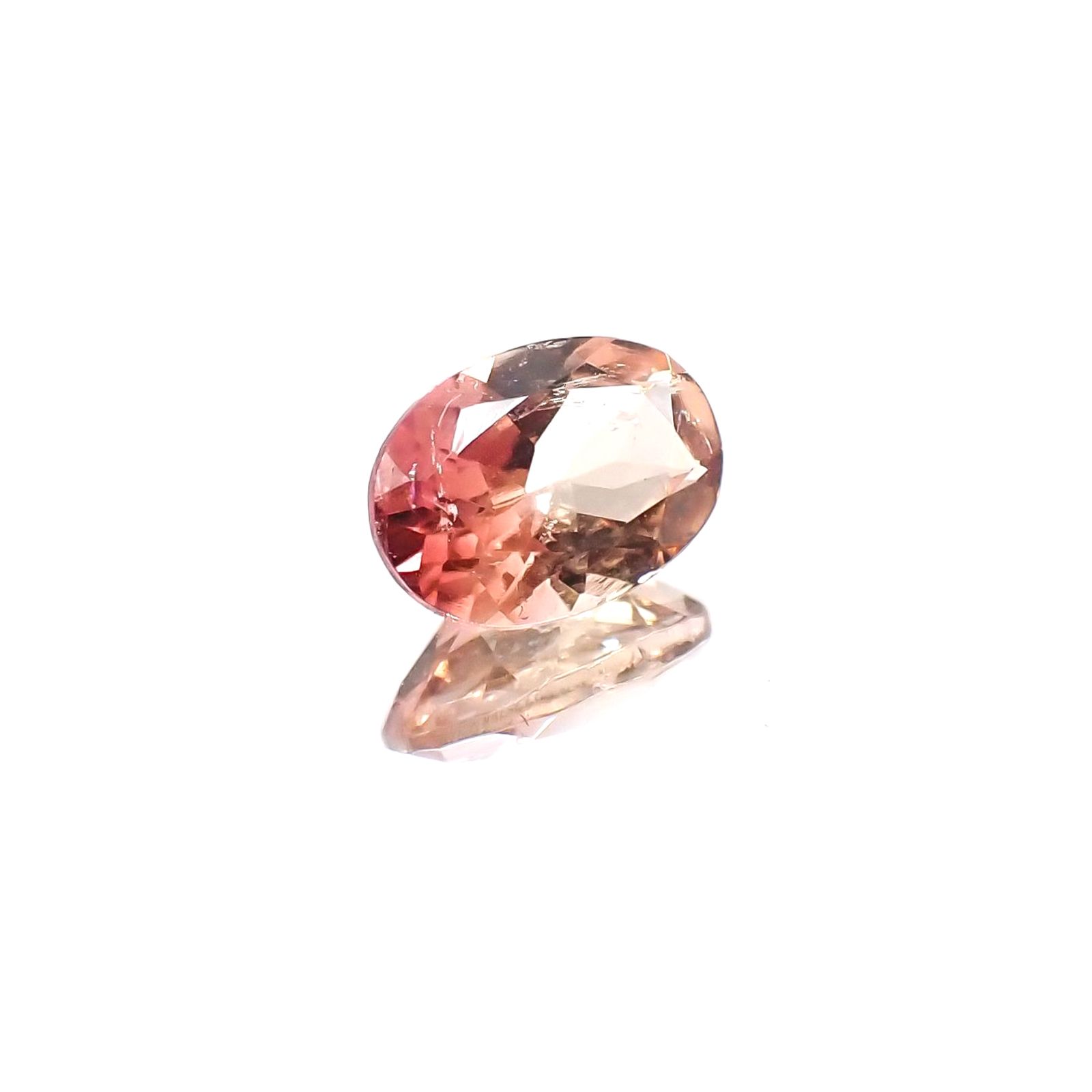 バイカラートルマリン(宝石名バイカラー・トルマリン)ブラジル産 0.82ct 識別済[230622369]7.1x5mm前後