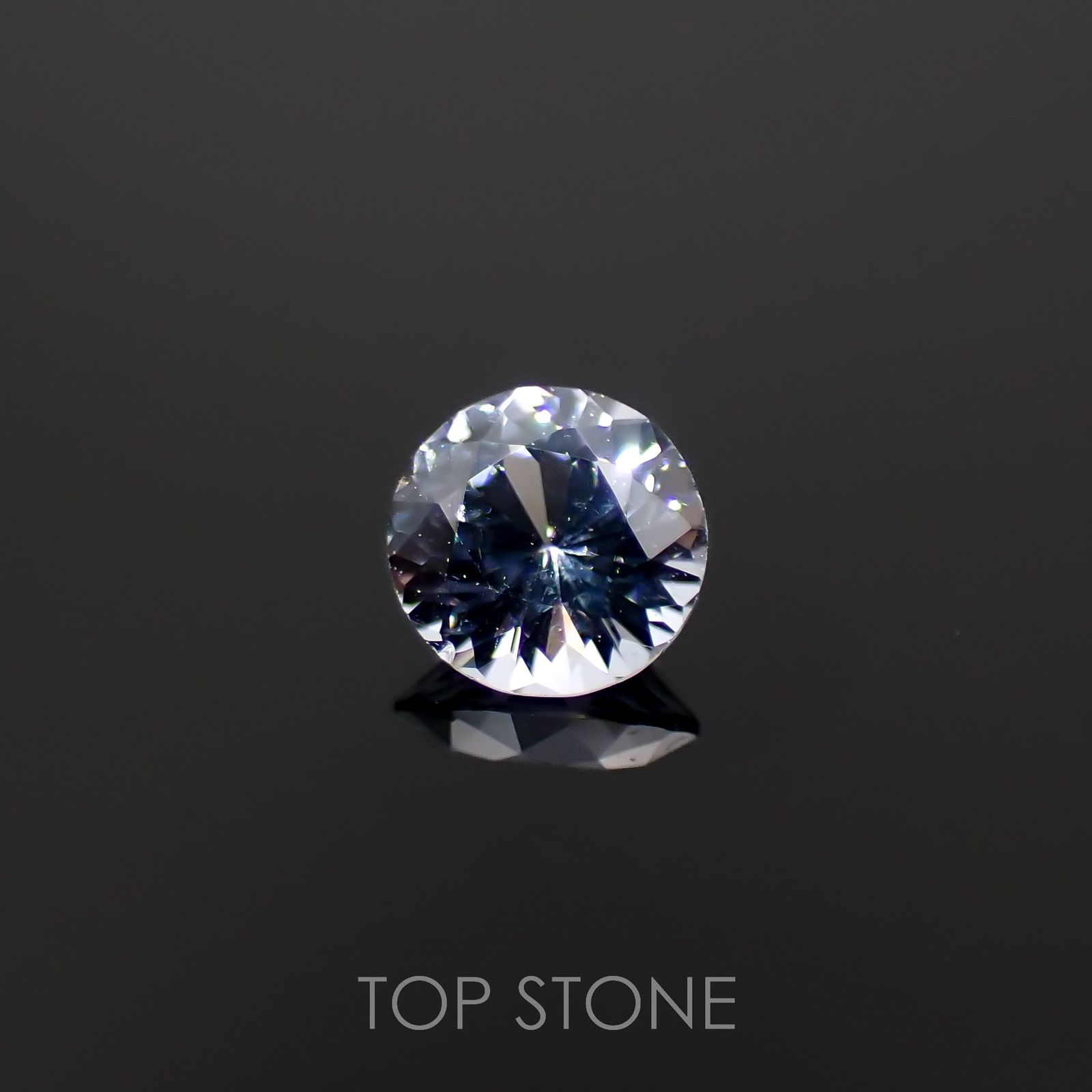 グレイッシュブルースピネル(宝石名スピネル)ビルマ/マダガスカル産 0.24ct 識別済[230119905]3.9x3.9mm前後