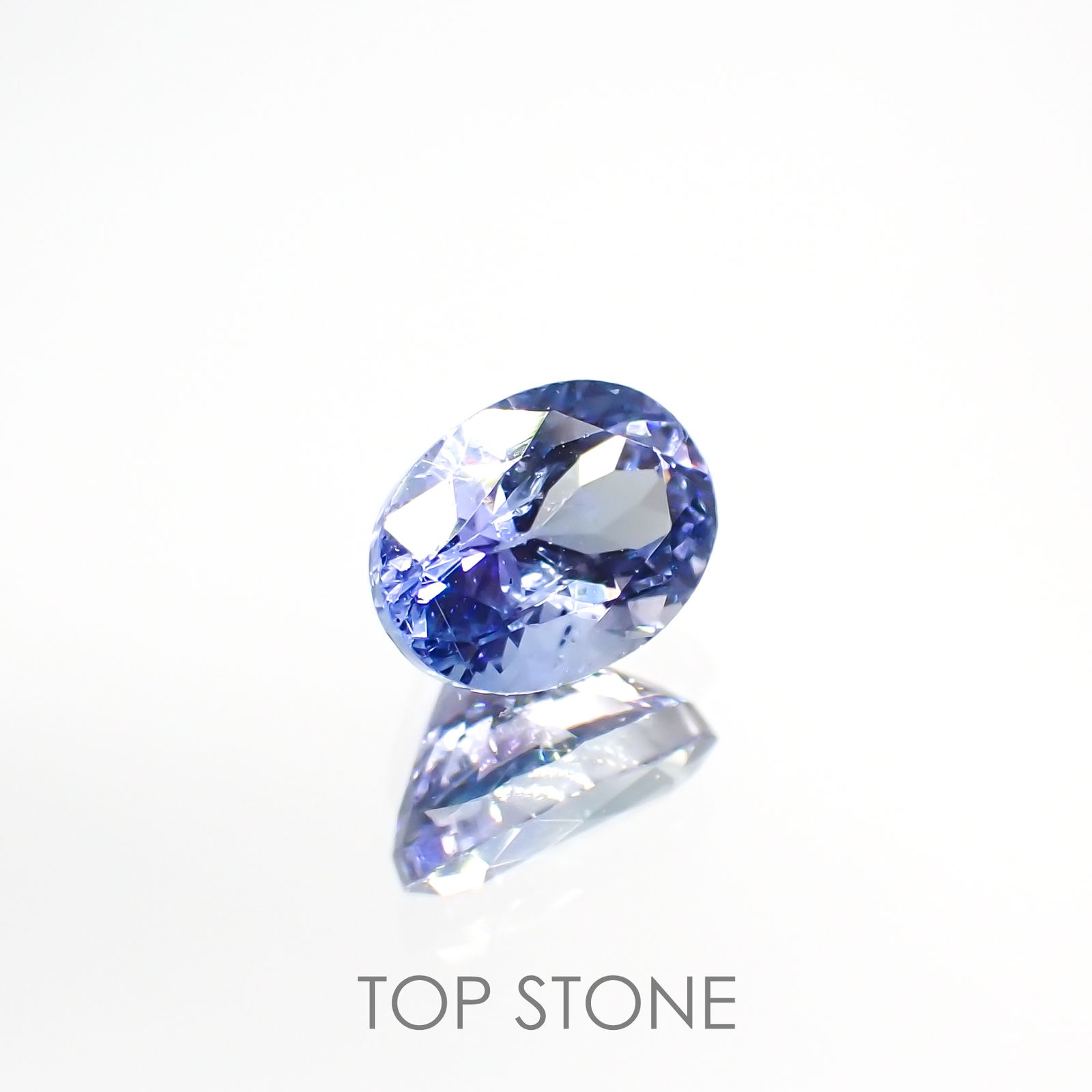 バイカラータンザナイト(宝石名バイカラー・ゾイサイト) タンザニア産 1.12ct 識別済[210812652]7.1×5.2mm前後
