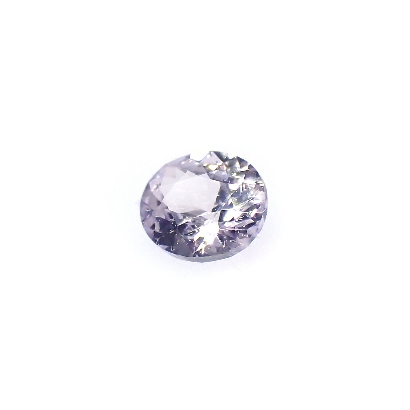 アイスラベンダーサファイア(宝石名サファイア)スリランカ/マダガスカル産 0.20ct 識別済[240226282]3.7x3.2mm前後
