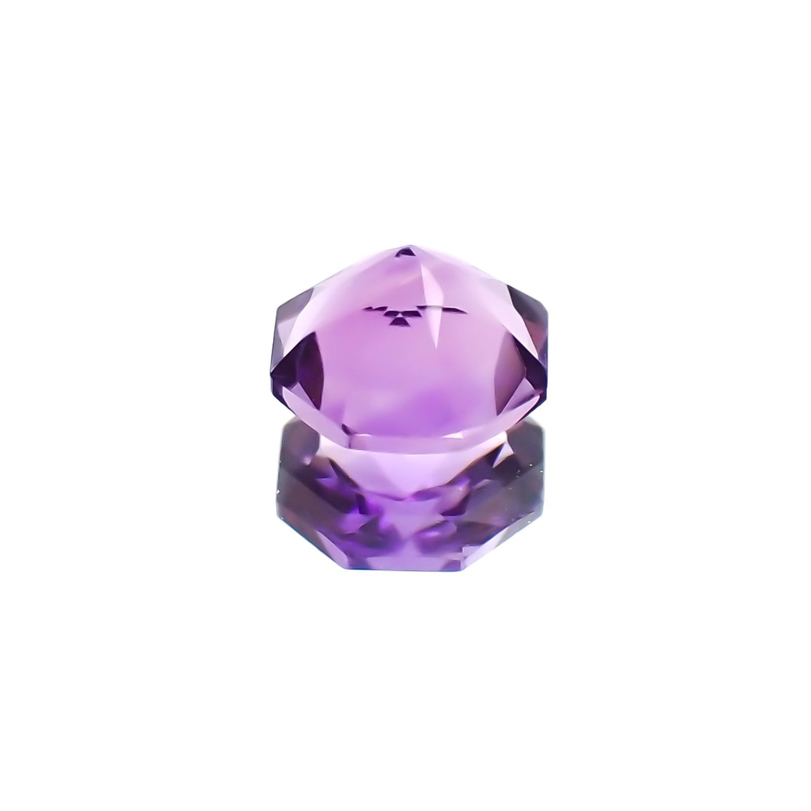 <ランダムセレクト1個販売> ◇オクタゴンカット◇アメジストSA(宝石名アメシスト) ブラジル産 0.25ct前後 識別済[20118284]4×4mm前後