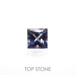 ◇プリンセスカット◇カラーチェンジガーネット アレキタイプ(宝石名ガーネット)マダガスカル・ベキリー産 0.094ct 識別済[220616535]2.5x2.5mm前後