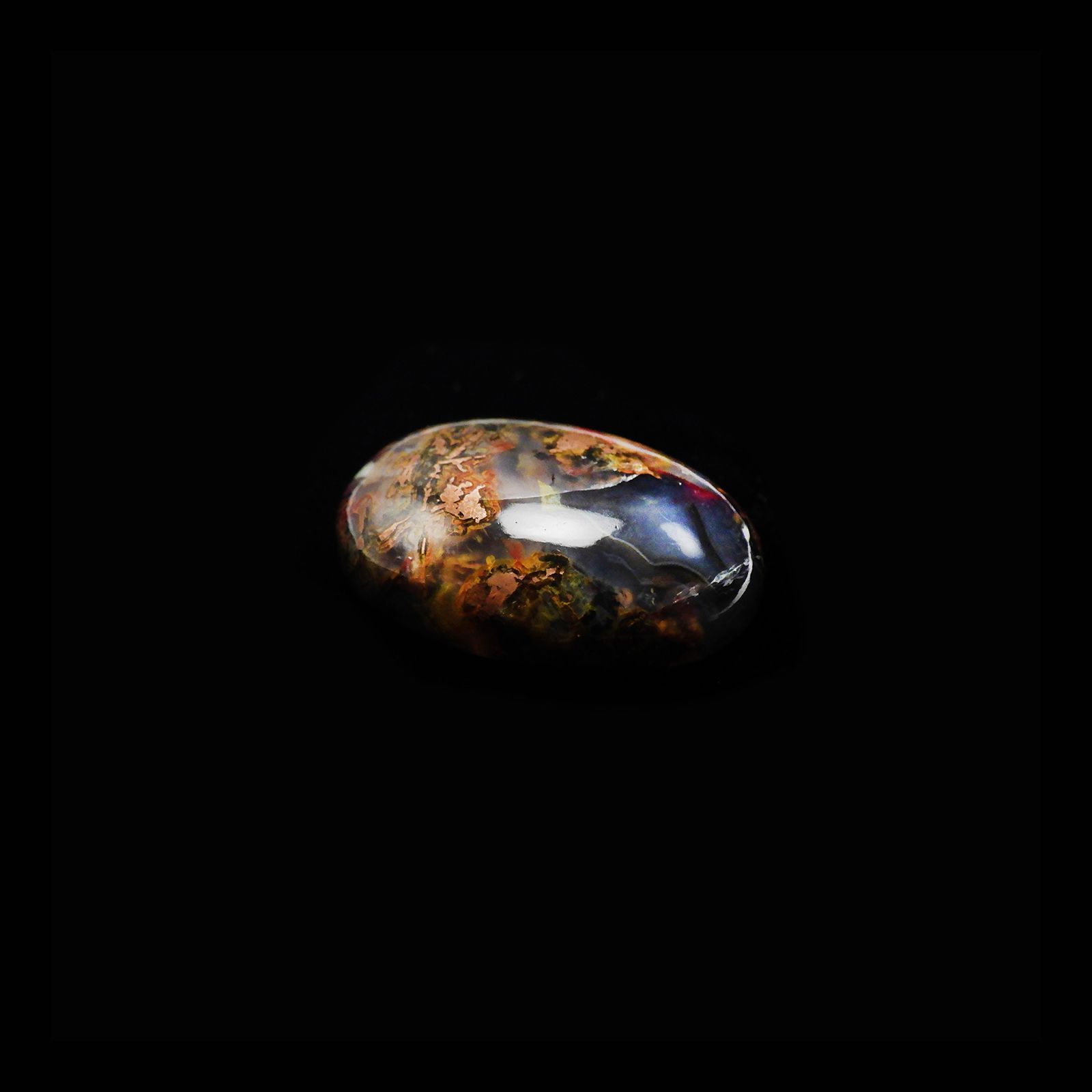 コッパークリソコラインカルセドニー インドネシア産 27.94ct[240125554]23.8x16.9mm前後