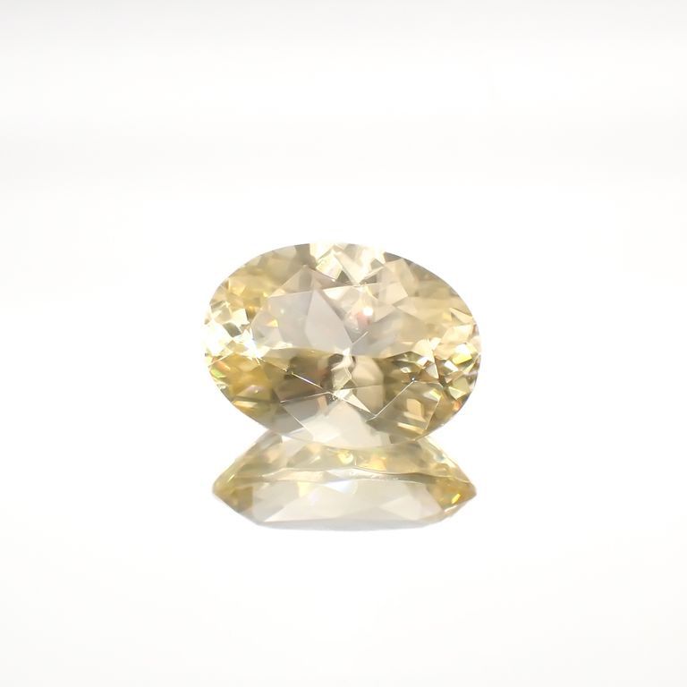 アラゴナイト フォスフォレッセンス(宝石名フォスフォレッセンス・アラゴナイト)チェコ共和国産 9.188ct ソ付(彩珠)[221018678]15.9x11.7mm前後