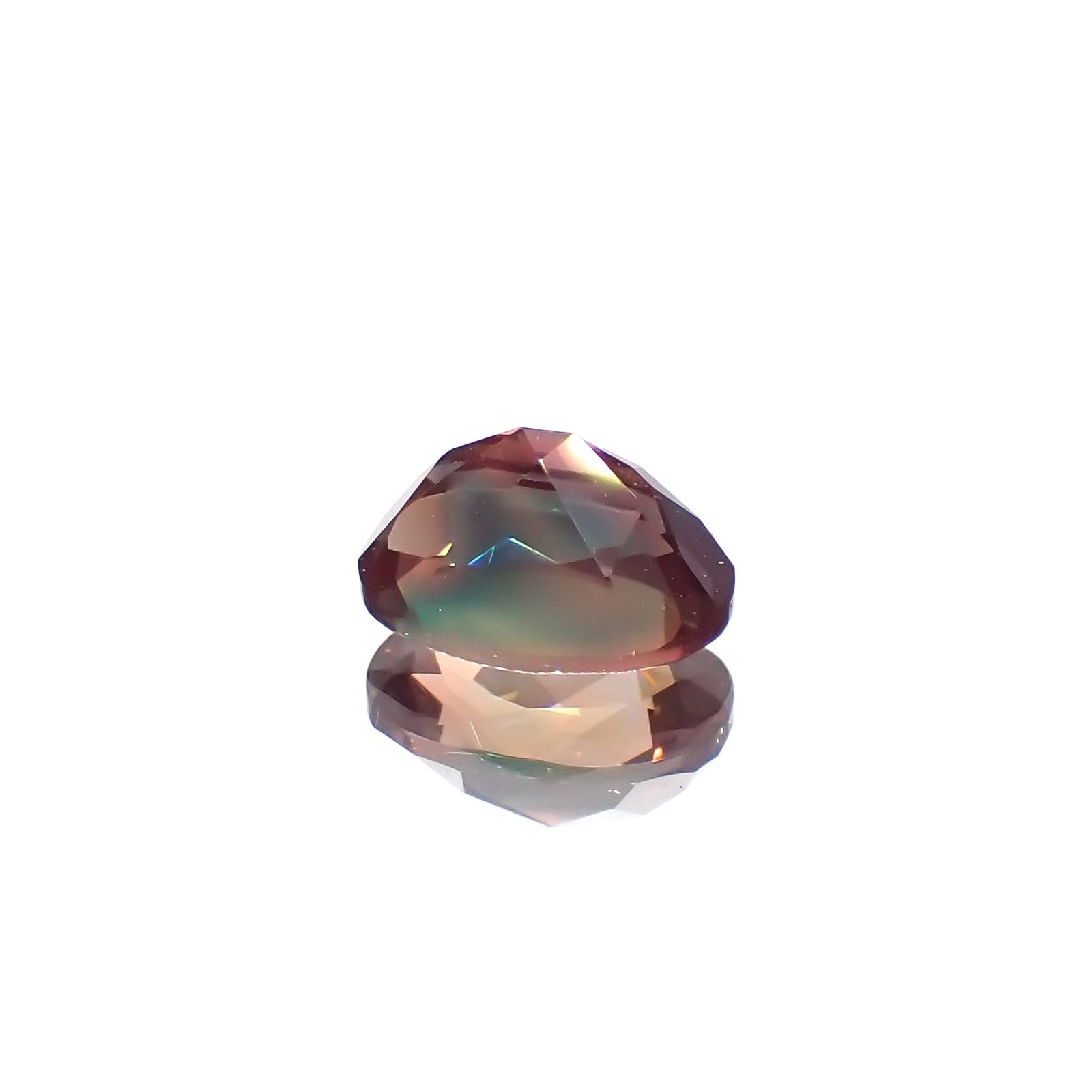 バイカラーアンデシン モンゴル産 0.82ct[231023571]7.1x5.1mm前後