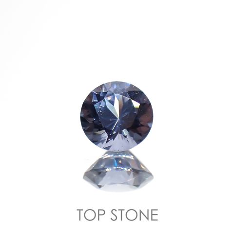 グレイッシュブルースピネル(宝石名スピネル)ビルマ/マダガスカル産 0.28ct 識別済[220817443]4x4mm前後