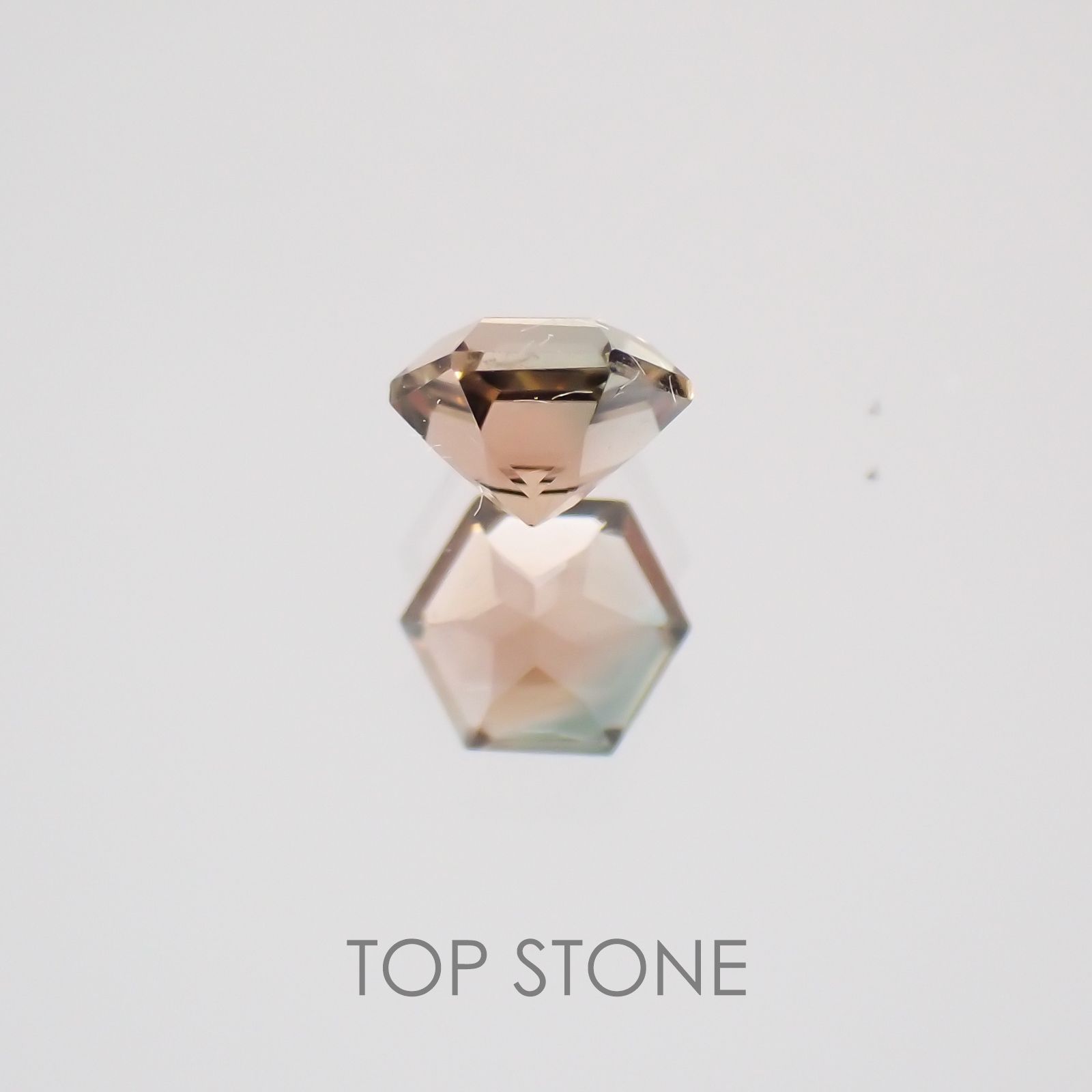 ◇ヘキサゴンカット◇バイカラートルマリンSA ブラジル・アフリカ産 ルース 0.16ct[21019150]3×3mm前後