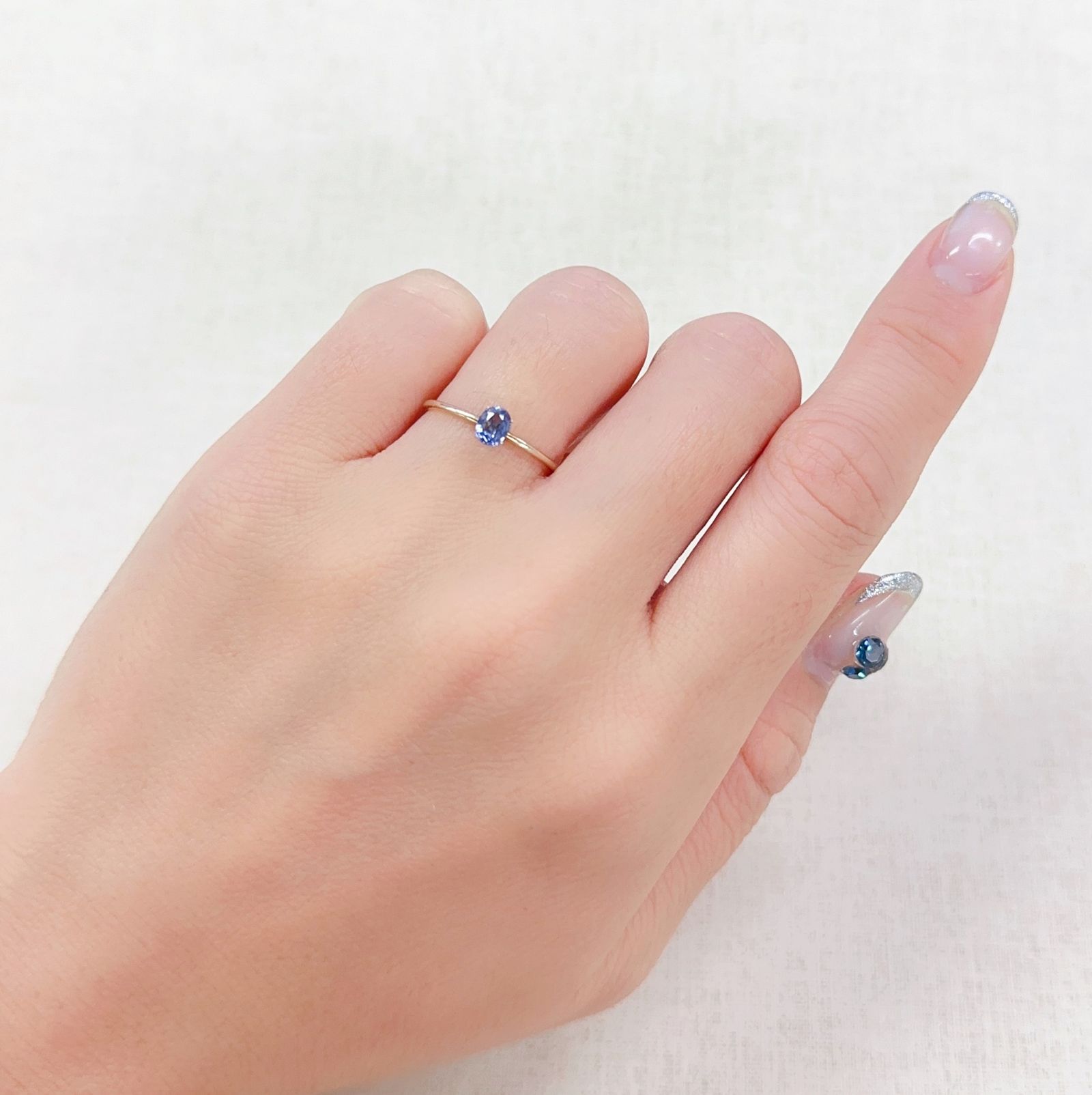 コバルトブルースピネル(宝石名ブルー・スピネル)タンザニア産 0.344ct ソ付(日独)[230622551]4.61x3.71mm前後