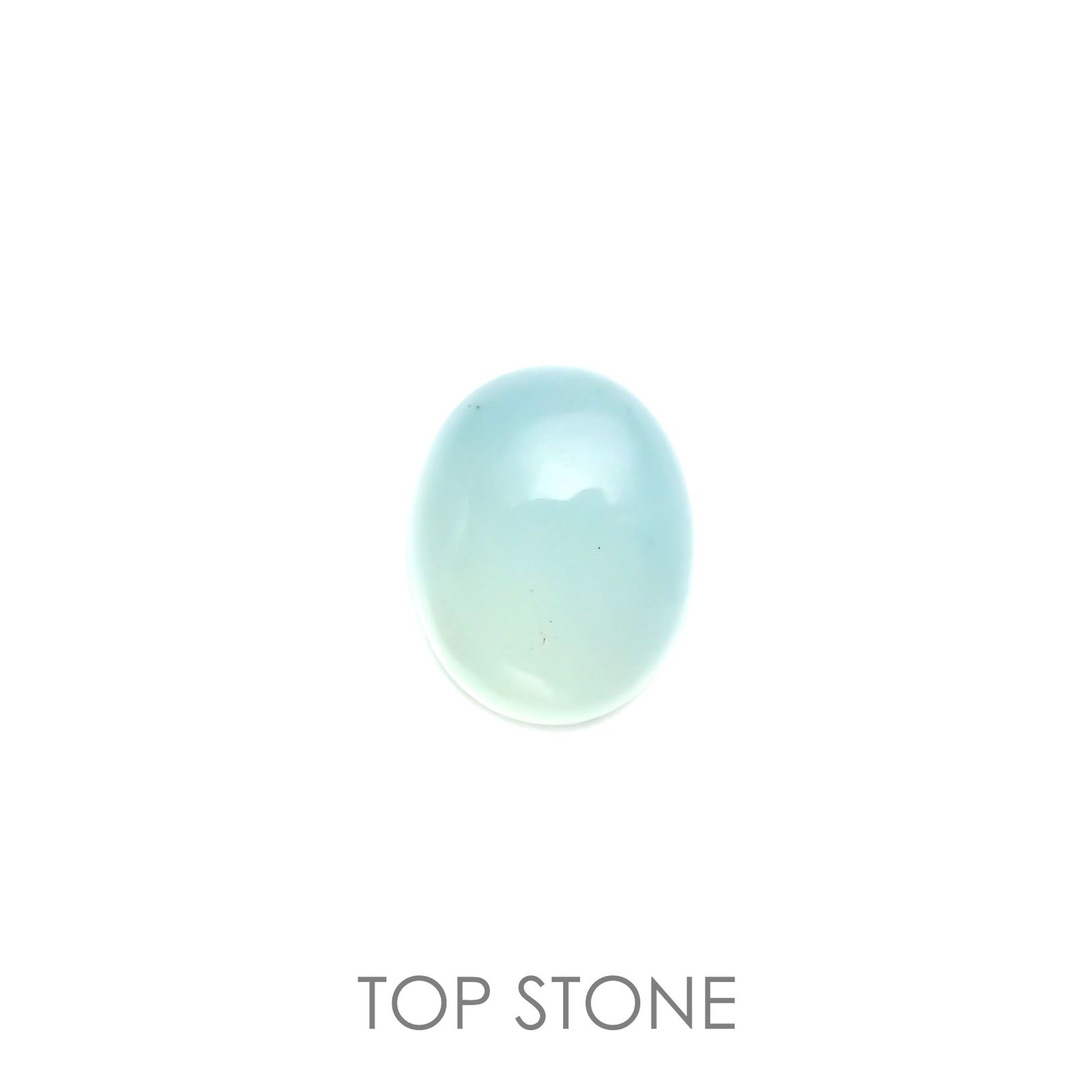 ブルーオパール(宝石名コモンオパール) ペルー産 1.21ct 識別済[21039188]9×7.1mm前後